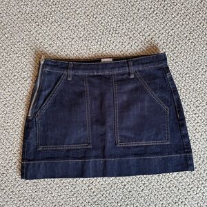 Princess Polly Hughes Mini Denim Skirt Dark Wash